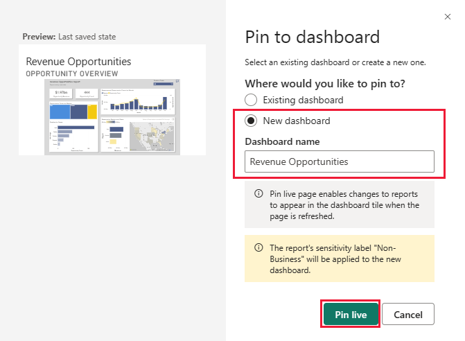 Tạo dashboard mới