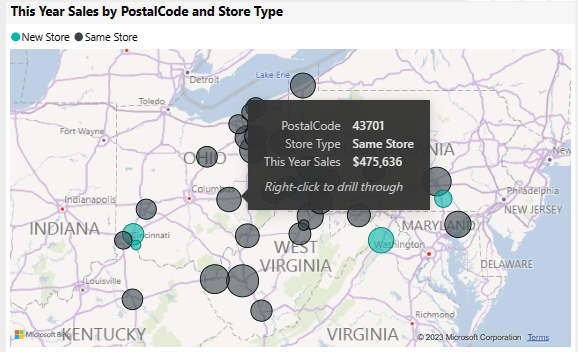 Power BI map hover