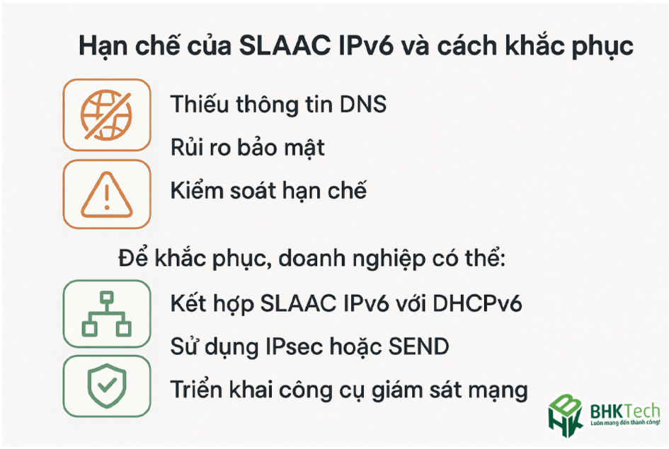 Hạn chế của SLAAC IPv6 và cách khắc phục