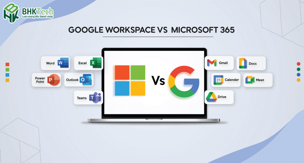 So sánh Microsoft 365 với Google Workspace cho SME