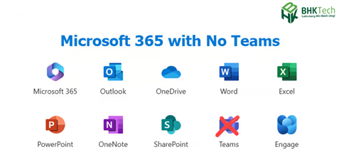 Microsoft 365 without Teams